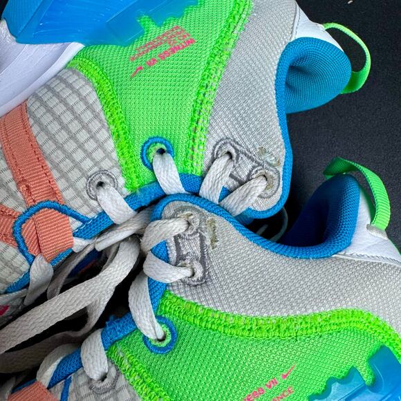 Nike Lebron Witness VII Basketball Shoes Size 7.5 Grey Fog Hyper Pink Athletic - Picture 10 of 14